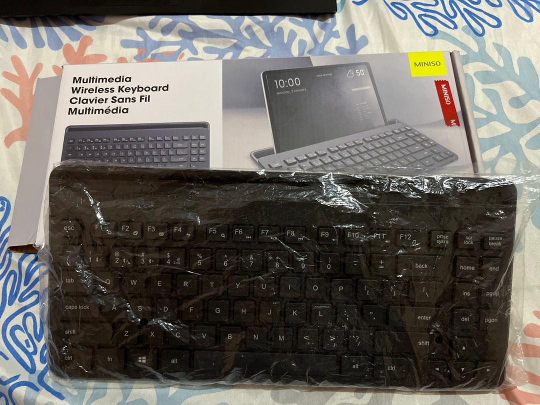 Multimedia Wireless Keyboard with Holder, Computers & Tech, Parts & Accessories, Computer ...