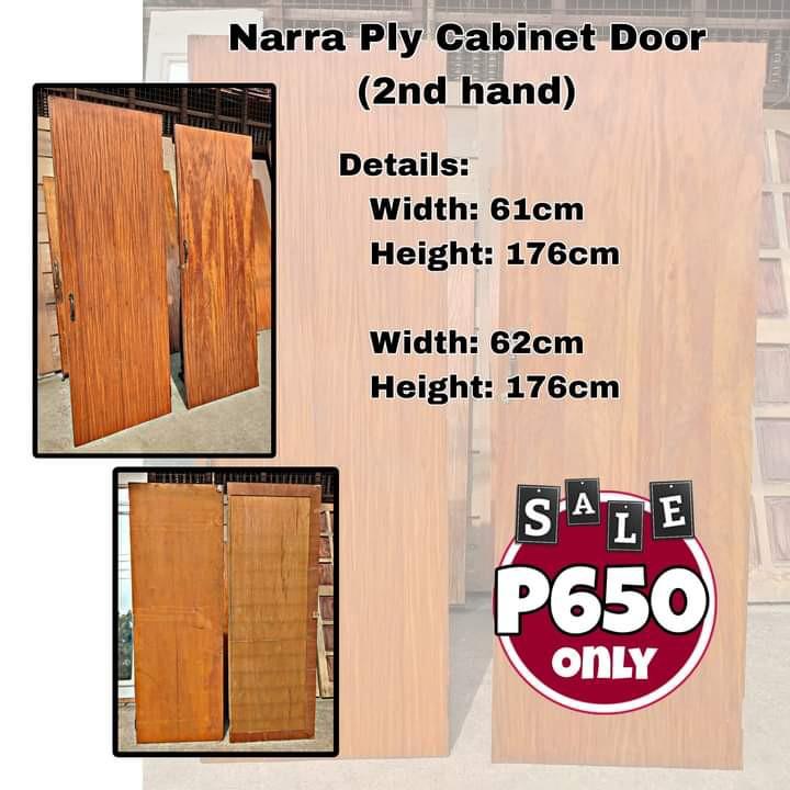 Narra Ply Door (2nd Hand), Furniture & Home Living, Furniture
