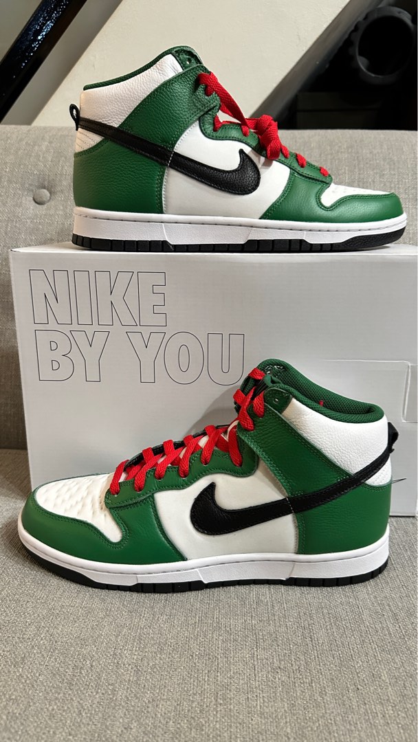 Nike Dunk high by you Heineken Lucky Green US 10.5 UK 9.5 Men s