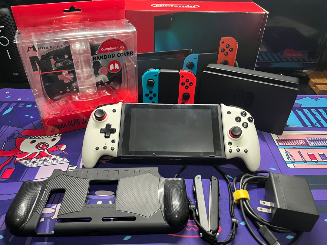 Nintendo Switch v2 Jailbreak 128GB JB with Mobapad M8, Video Gaming