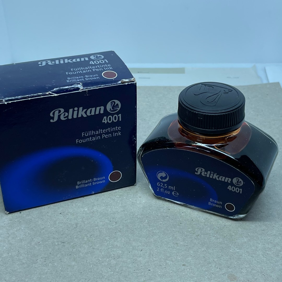 Pelikan 4001 Fountain Pen Ink brown made in Germany, Hobbies & Toys
