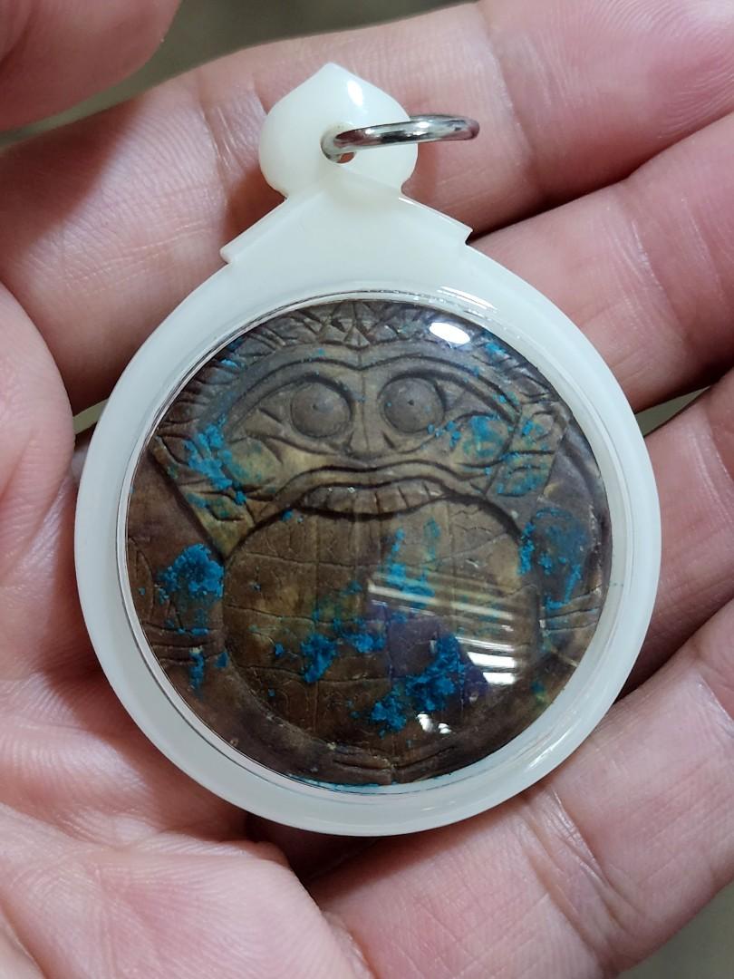 Lp Koon Rahu Phra Rahu Om Jan BE 2563 Lp Maha Sila Make from one eye coconut ...