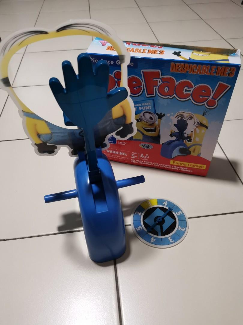 Pie Face Despicable Me Minion, Hobbies & Toys, Toys & Games on Carousell