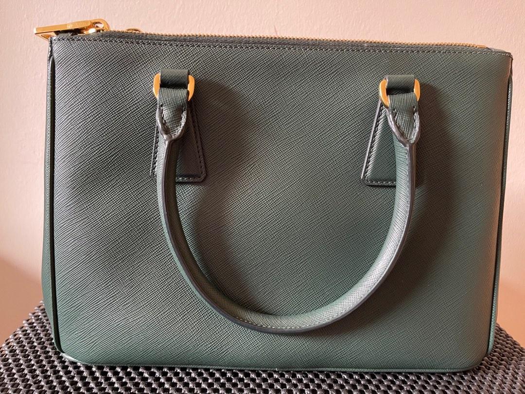 Large Prada Galleria Saffiano Leather Bag 1BA274, Green, One Size