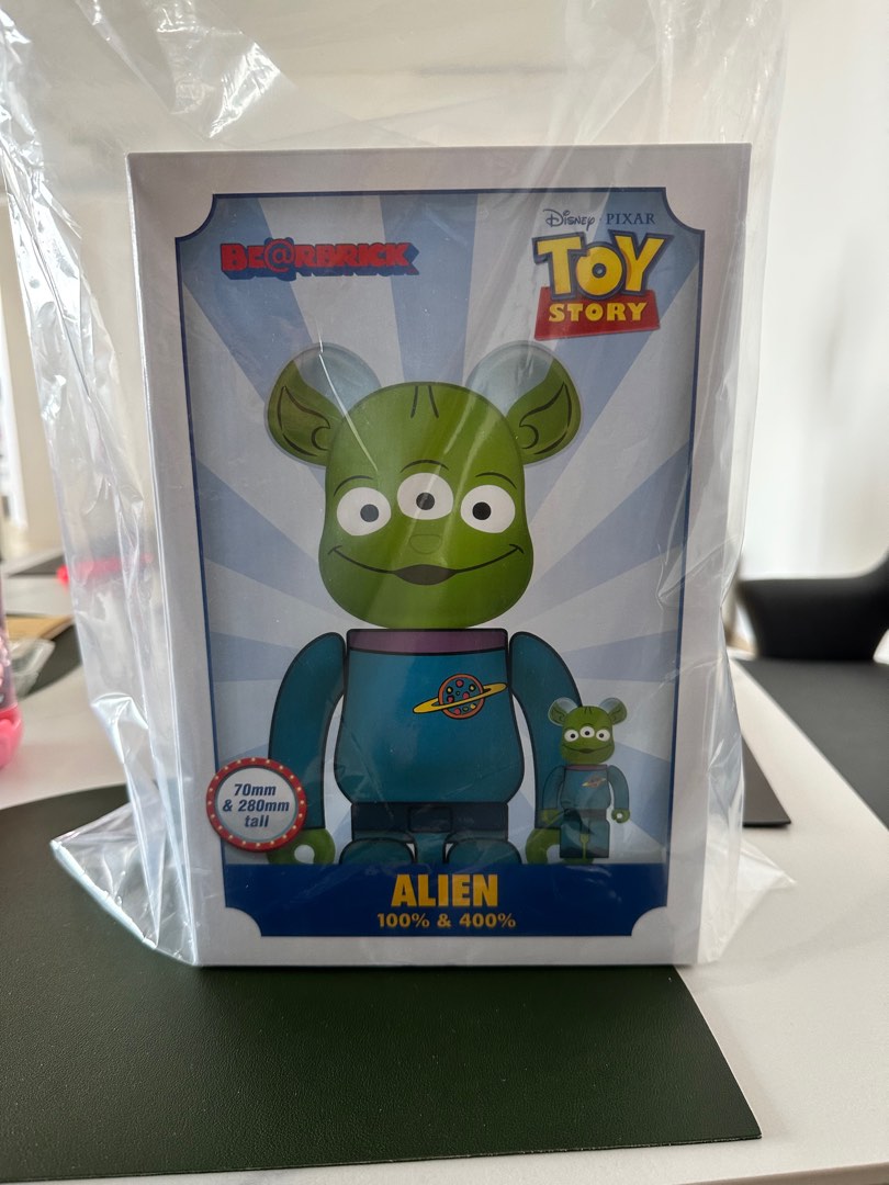 Bearbrick Disney Pixar Toy Story Alien 100% & 400% Set main image 0