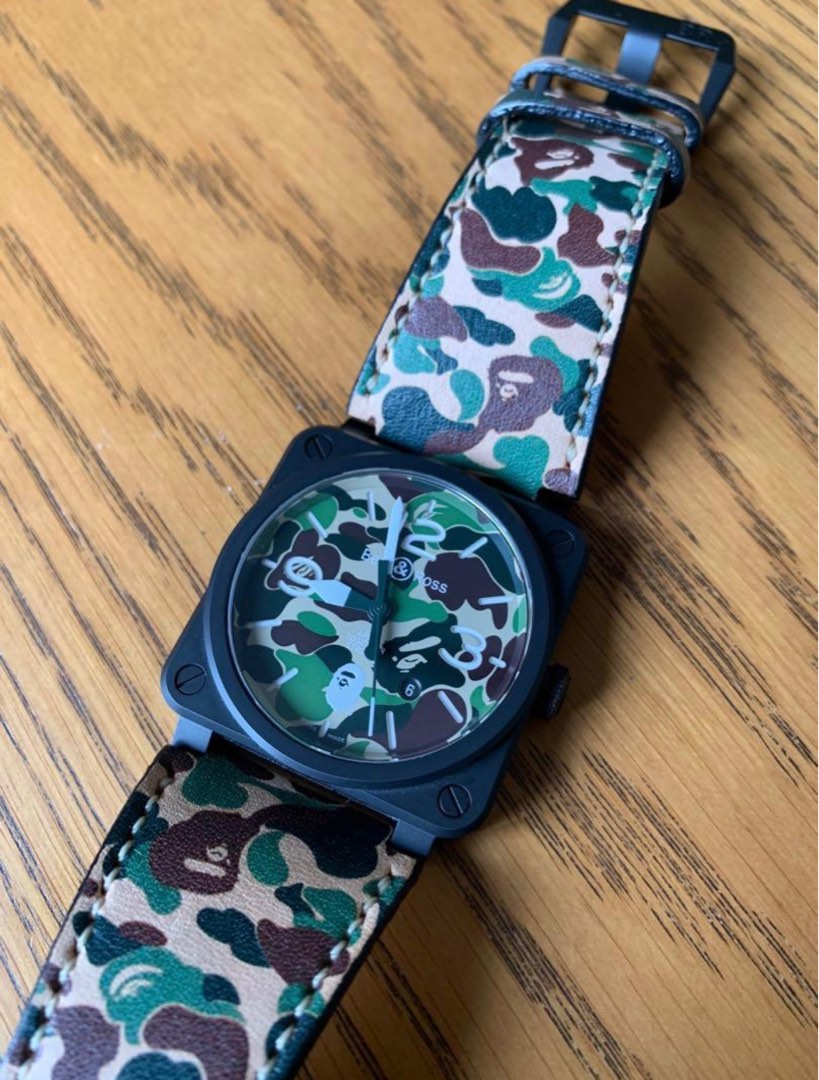 Rare Bell Ross X BAPE limited edition in perfect condition