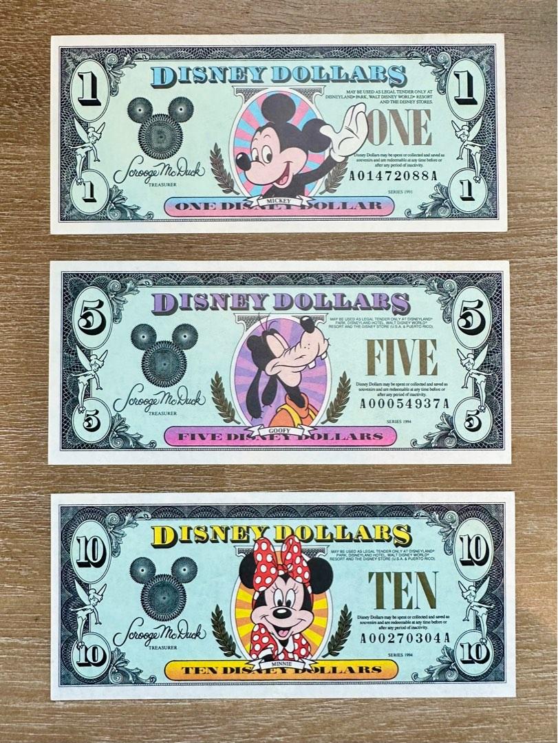 Rare vintage 1991 Disney Currency Set., Hobbies & Toys, Memorabilia