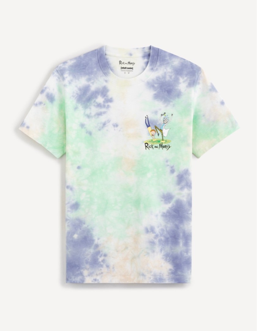 rick and morty t shirt tie dye