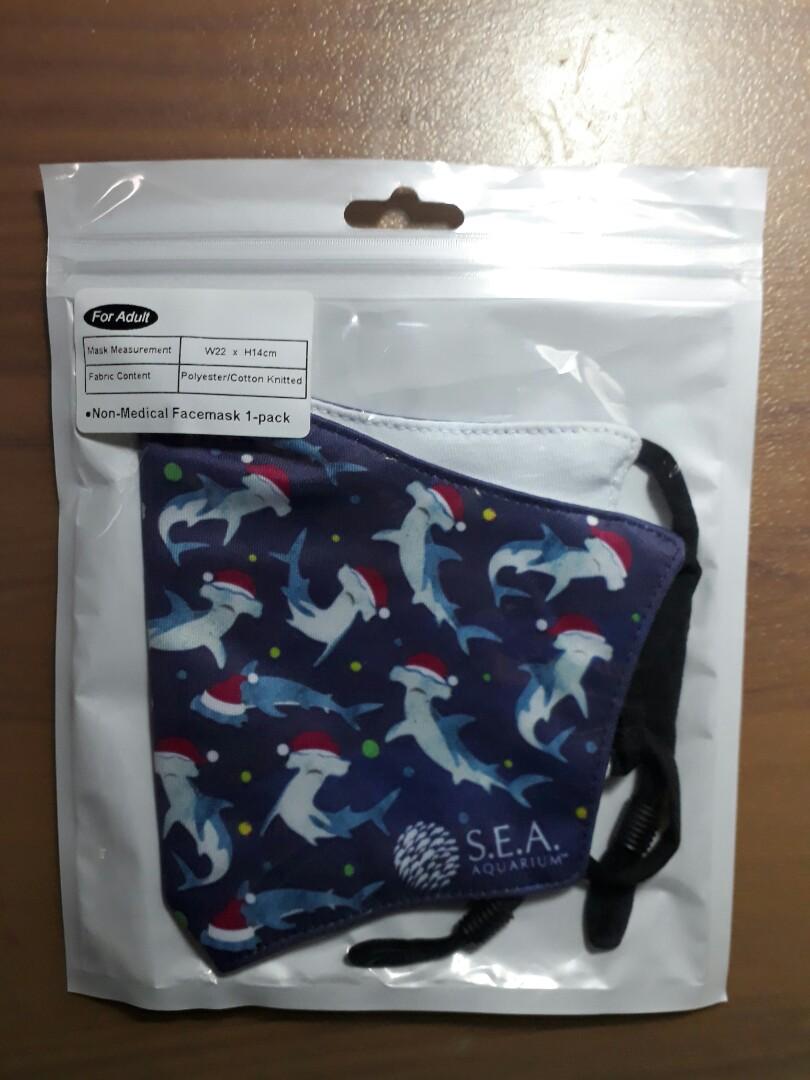 RWS USS & SEA Aquarium reusable mask, Health & Nutrition, Face Masks