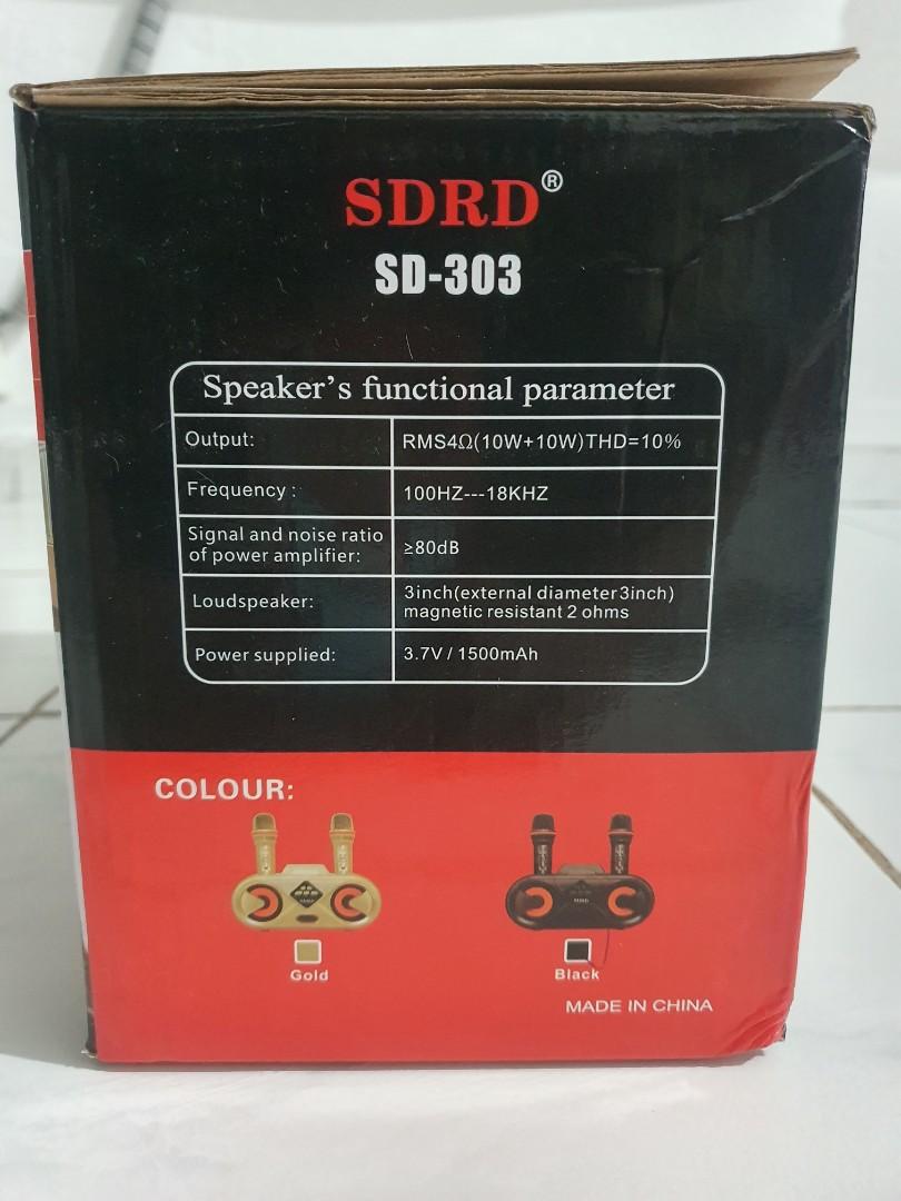 SDRD Karaoke Speaker, TV & Home Appliances, TV & Entertainment