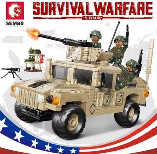 Sembo 207121 M114 US Humvee ( Lego compatible 497pcs)