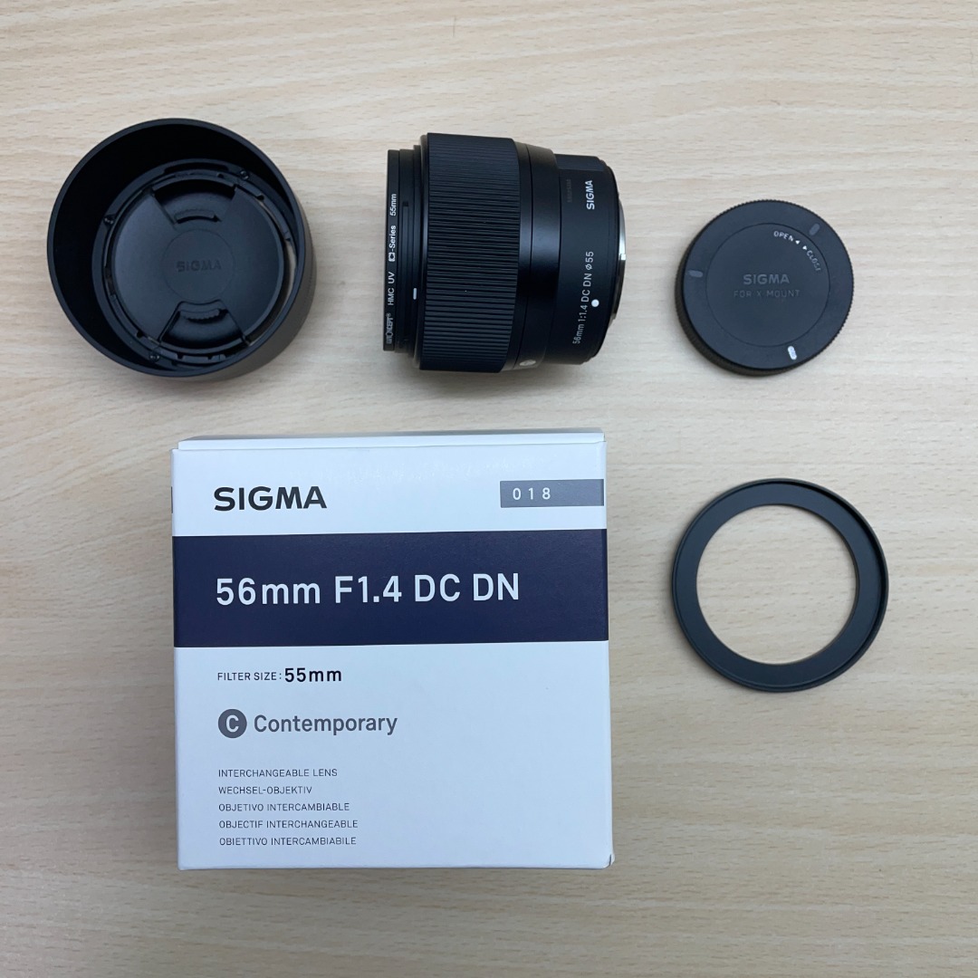 [NEW] Sigma 56mm f1.4 Fujifilm X mount (55mm filter size) + UV