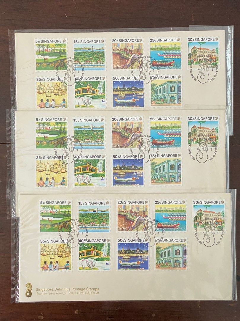 Singapore Definitive Postage Stamps (Tourism Series), Hobbies & Toys ...