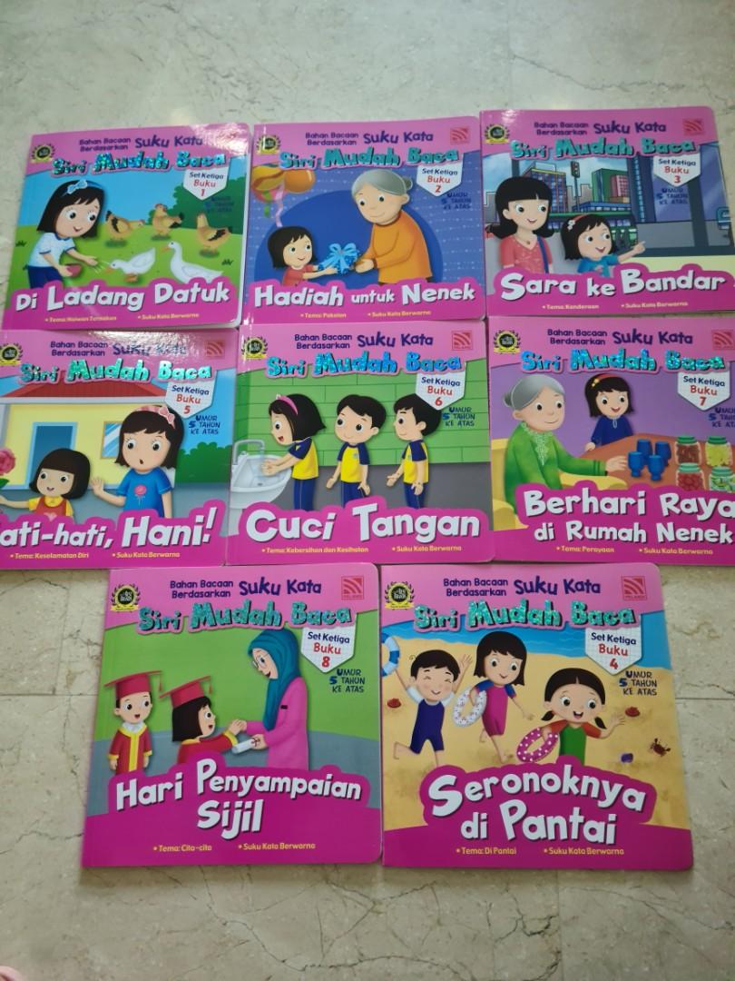 Siri Mudah Baca Set 3 Malay Reading Book Bahasa, Hobbies & Toys, Books ...