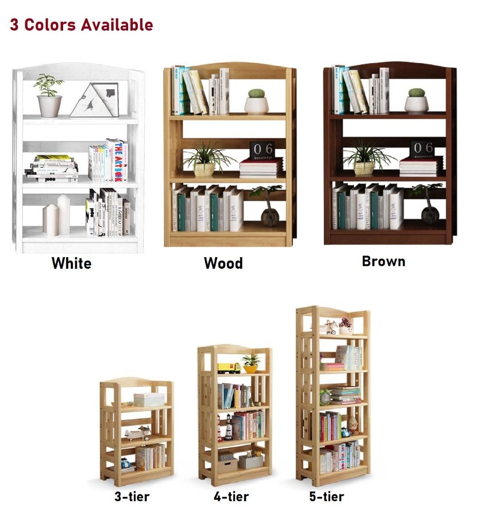 Solid Wood Book Shelving Book Shelves Free Standing Cabinet Display ...