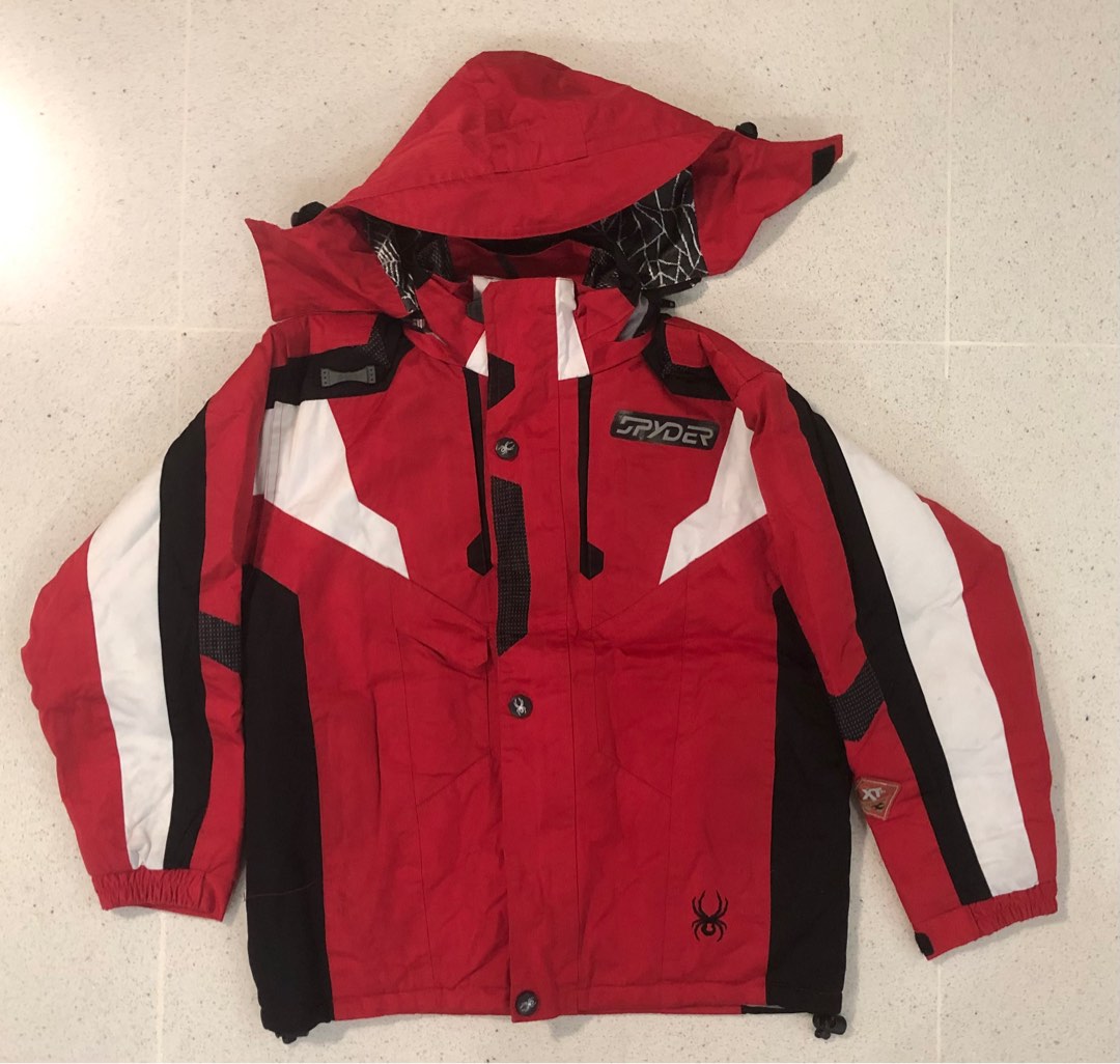 Spyder ski jacket and pants suit for 8 10 year olds gloves