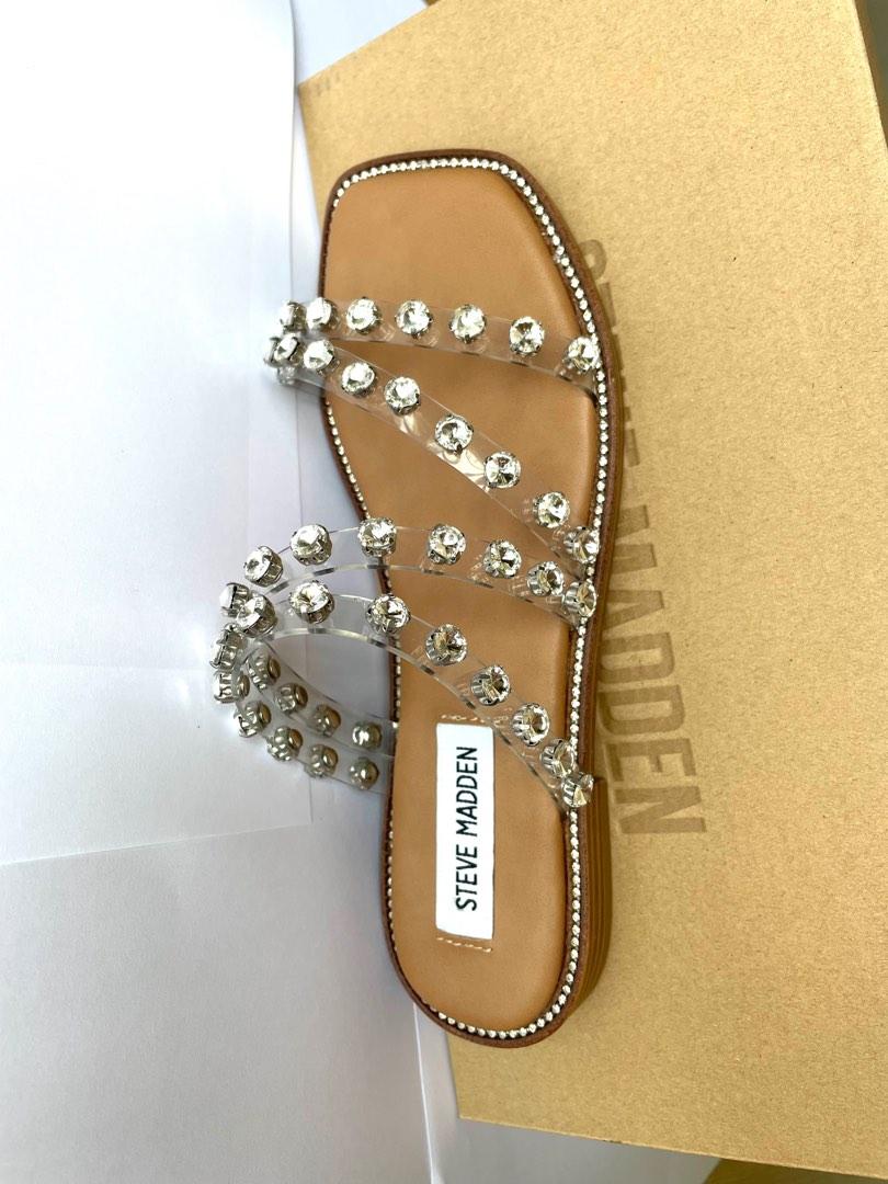 Steve madden studded flat sandals sales
