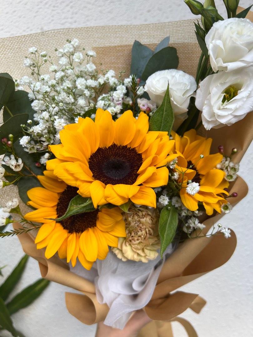 Sunflower Bouquet fresh flowers jurong delivery premium wrapping