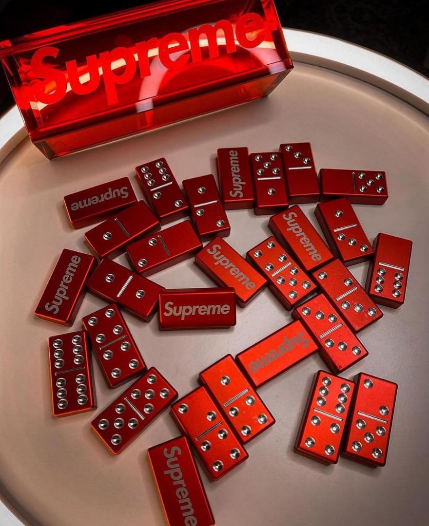 SUPREME Aluminum Domino Set, 興趣及遊戲, 玩具& 遊戲類- Carousell