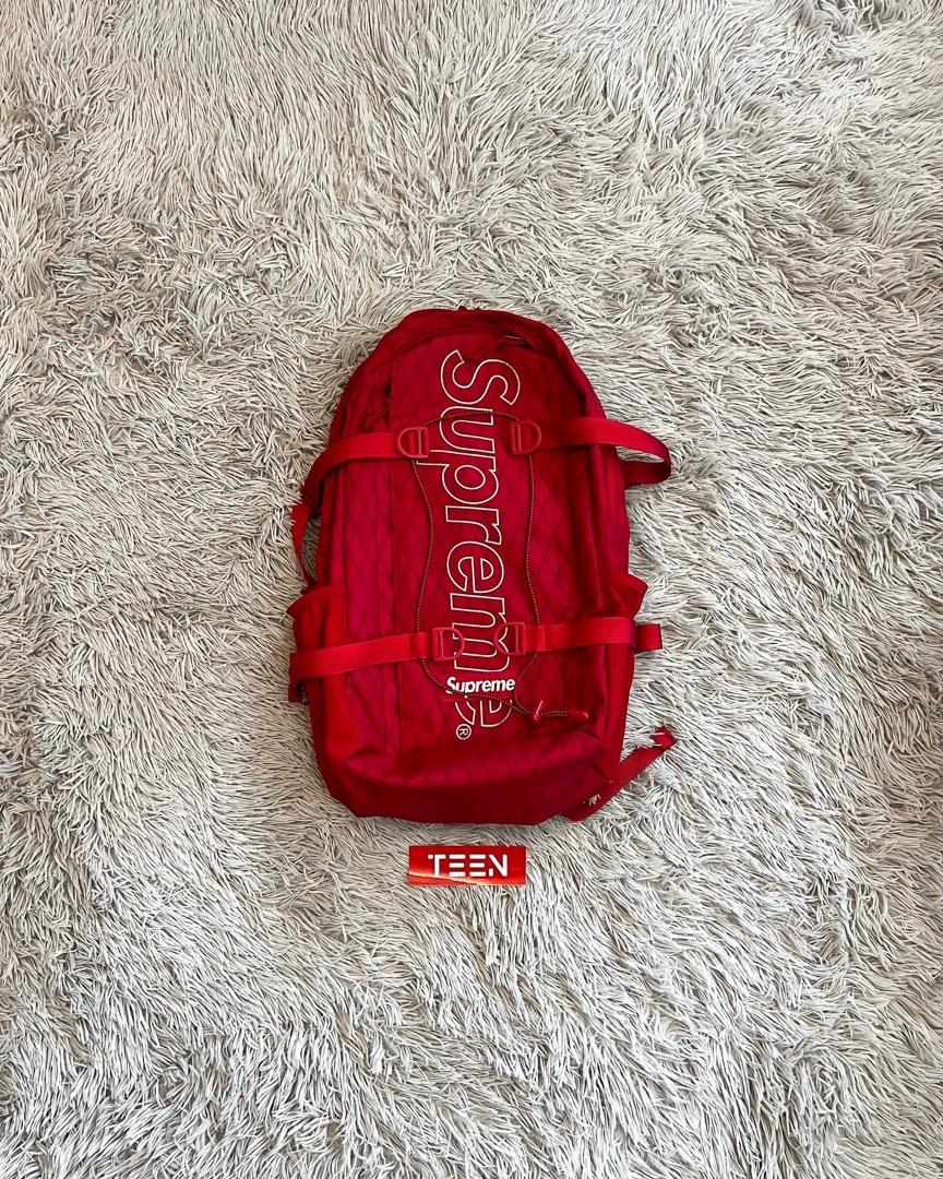 Supreme backpack fw18 red shop