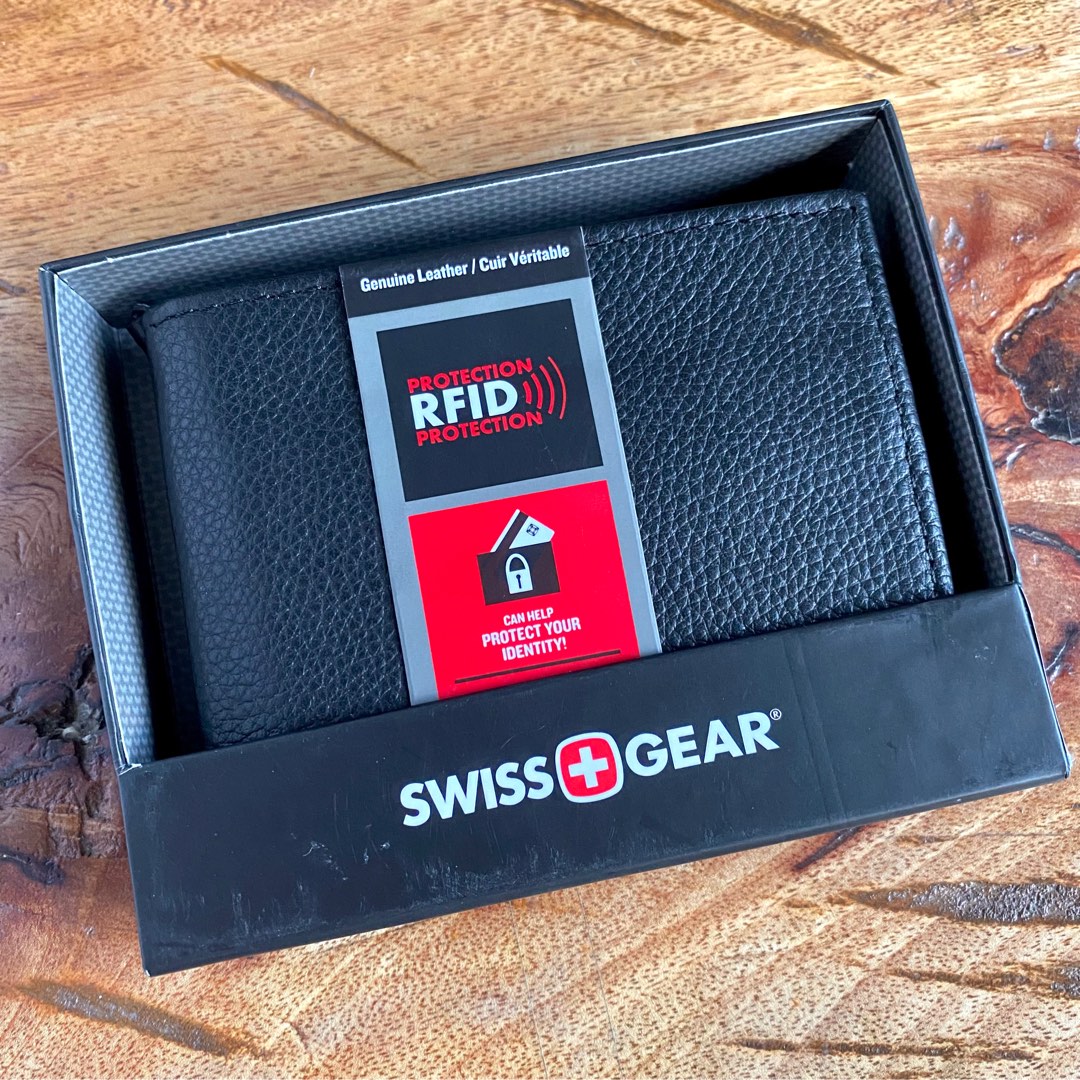 Swiss gear deals leather wallet