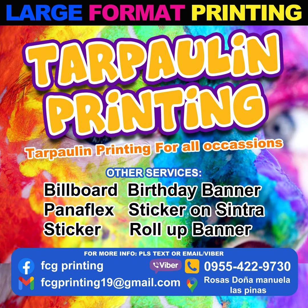TarPaulin Printing Computers Tech Printers Scanners Copiers on