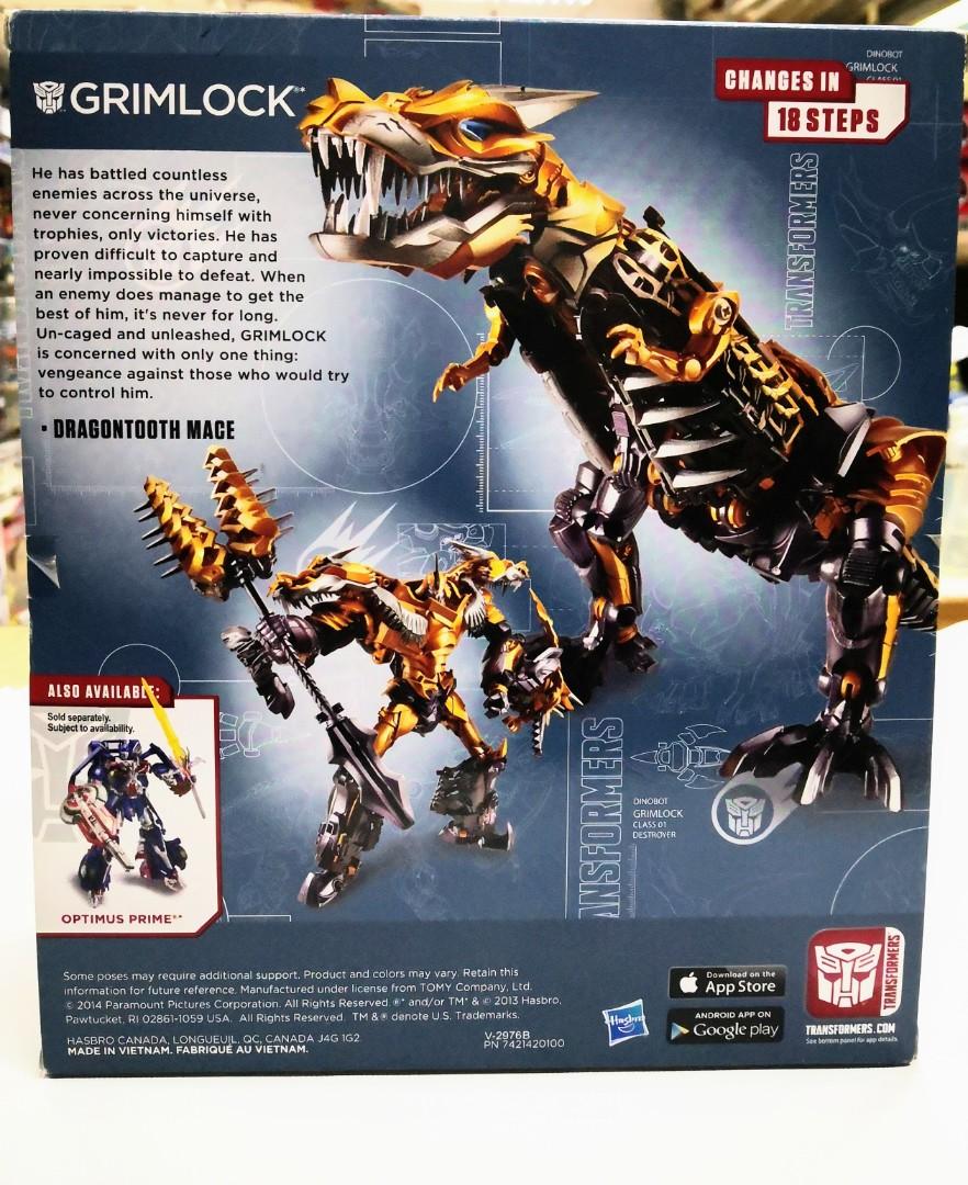 Transformers Age of Extinction Generations Leader Class Grimlock Figure