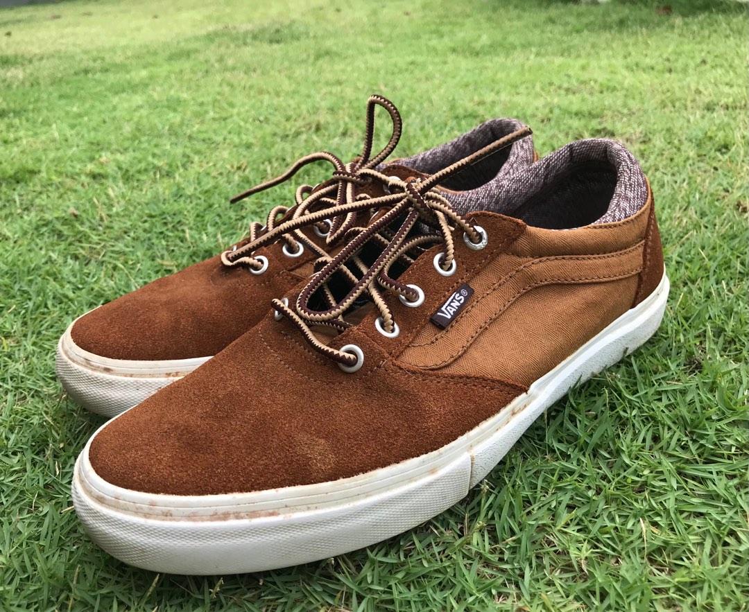 Vans mens shoes brown on sale