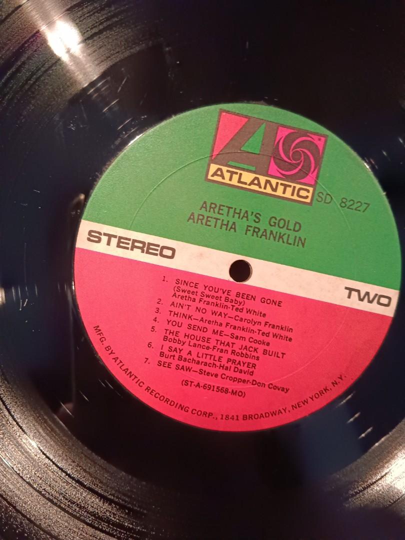 vintage 1968 vinyl LP - Aretha Franklin - Aretha's Gold (Hits ...