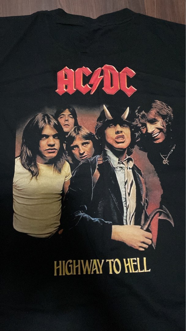 Vintage ACDC Band Tee, Men's Fashion, Tops & Sets, Tshirts & Polo ...