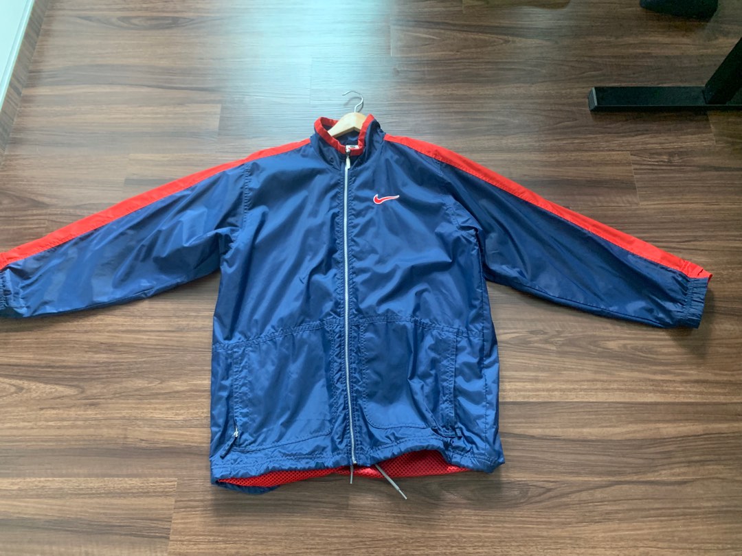 Red black and blue top nike windbreaker