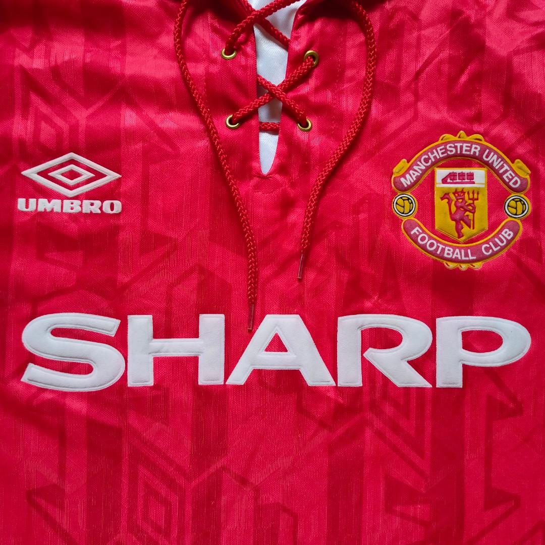 Maillot Vintage Umbro Manchester United 1993-94 – Cantona #7 Domicile, Taille L
