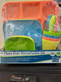 Walmart 24-Piece Kid's Dinnerware Set