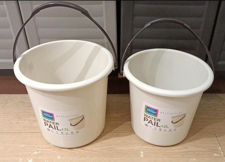 Water Pail 4 gallons & 5 gallons, Furniture & Home Living, Bathroom