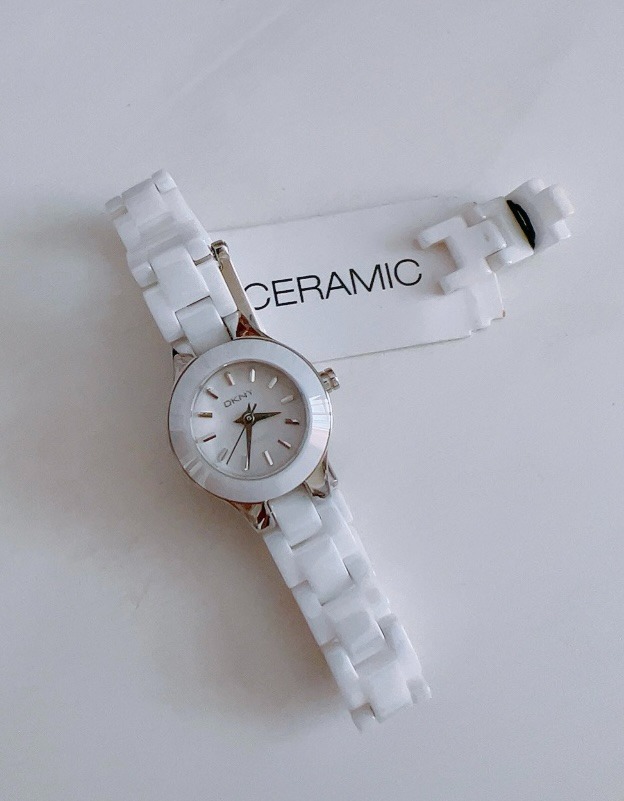 Dkny ceramic watch white 2025