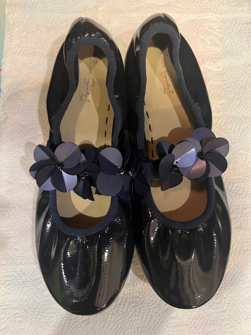 Zara Girl Ballerina Shoes, Babies & Kids, Babies & Kids Fashion on