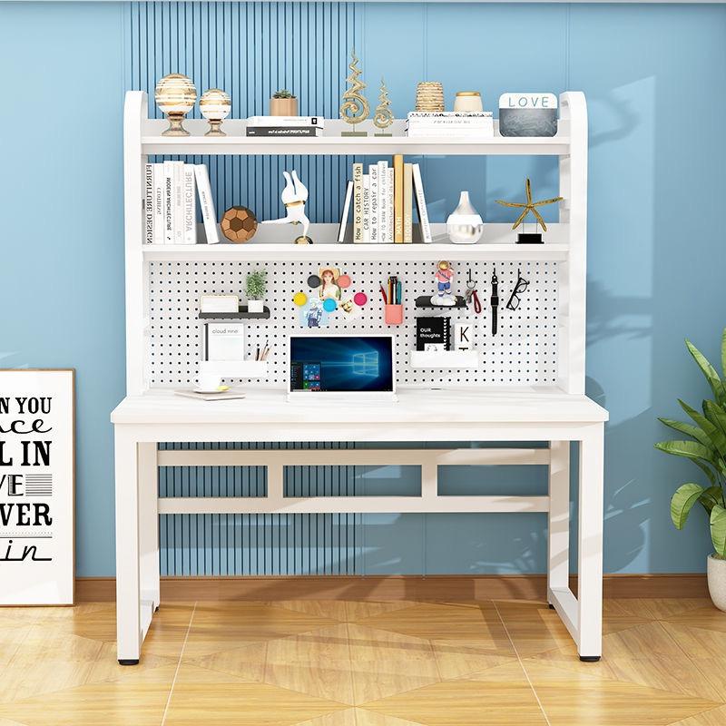2tier HeavyDuty Metal Study Table Computer Desk with Pegboard and 2