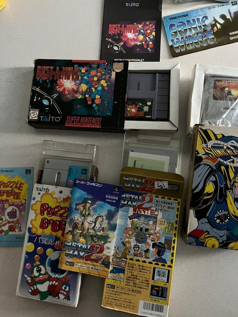 7 games cart with boxes and booklets as per pics together 150sgd can ...