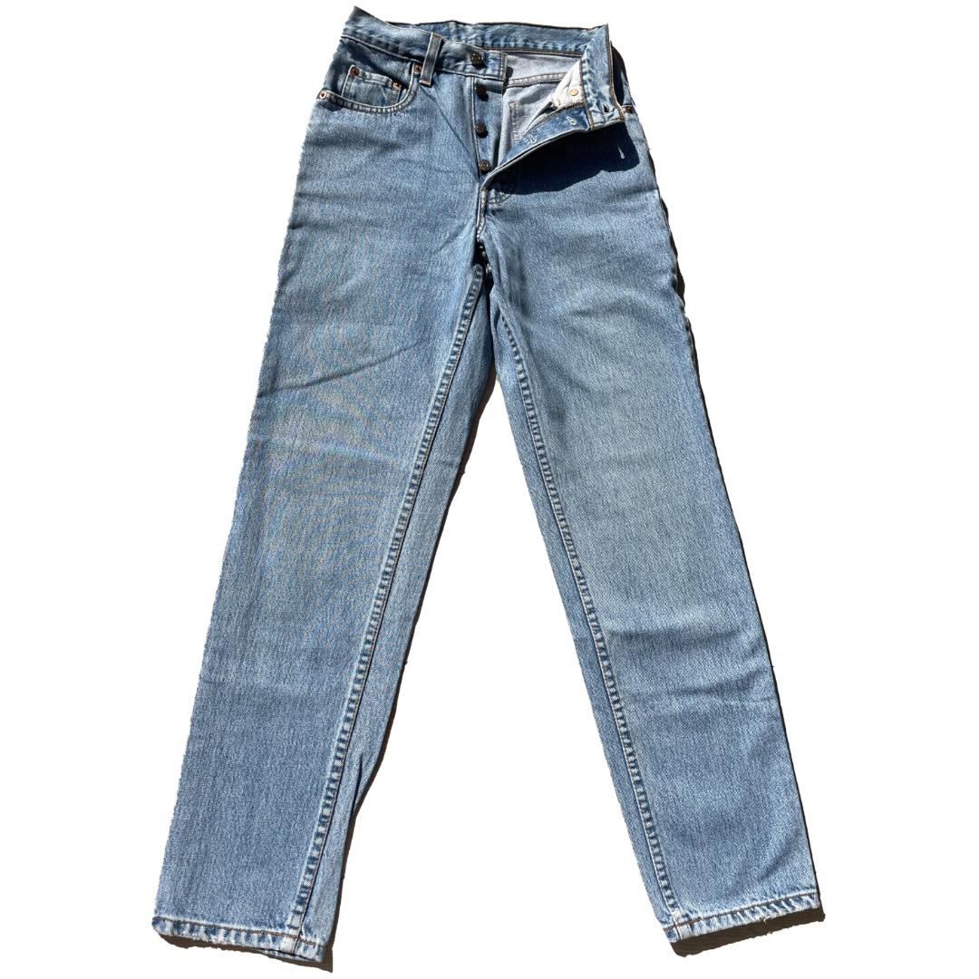 90s vintage orange tab levis 791 skinny fit jeans made in tunisia