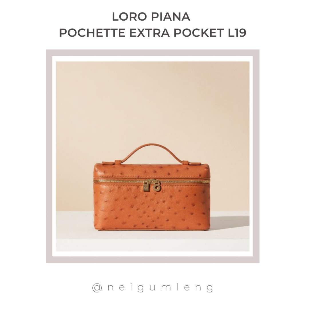歐洲限定) 全新Loro Piana - Pochette Extra Pocket L19 Bag 手袋, 名牌, 手袋及銀包- Carousell