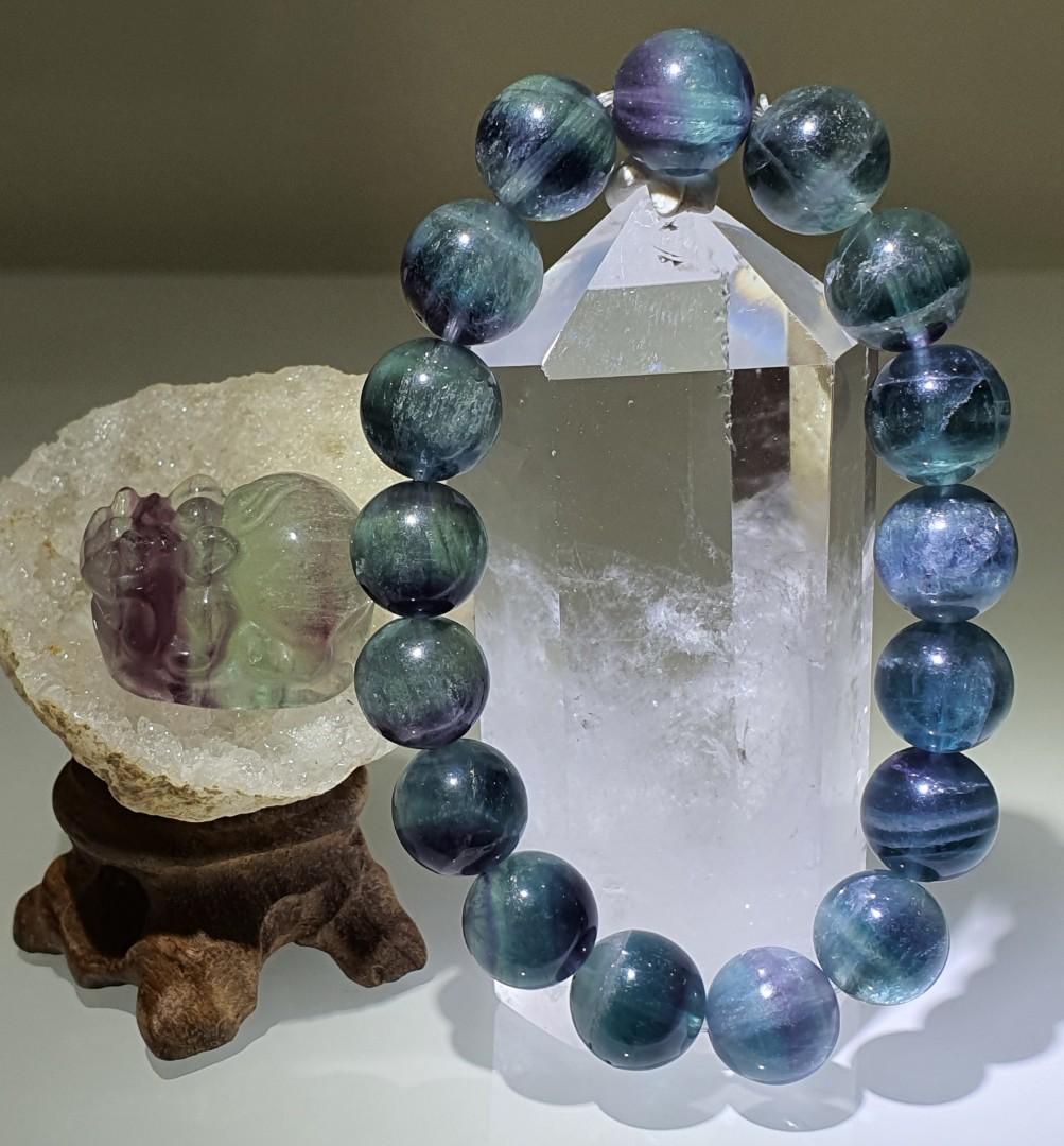 拉丝莹石Silky Fluorite, Women's Fashion, Jewelry & Organisers