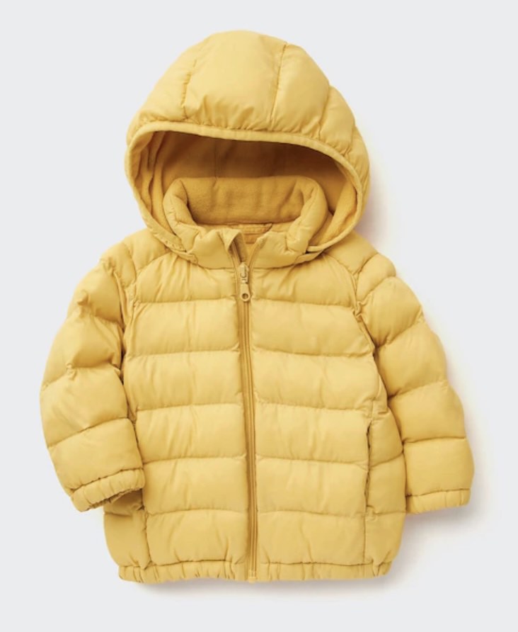 UNIQLO Kids Yellow Parka Jacket Babies Kids Babies Kids
