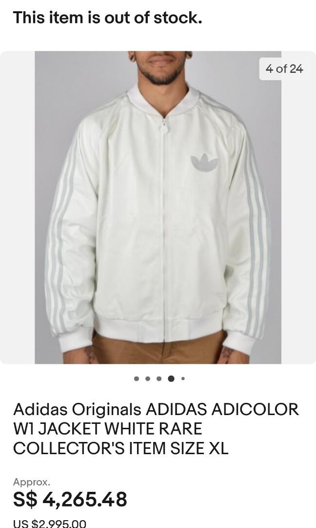 Adidas Adicolor W1 leather jacket limited edition, Men's Fashion,  Activewear on Carousell