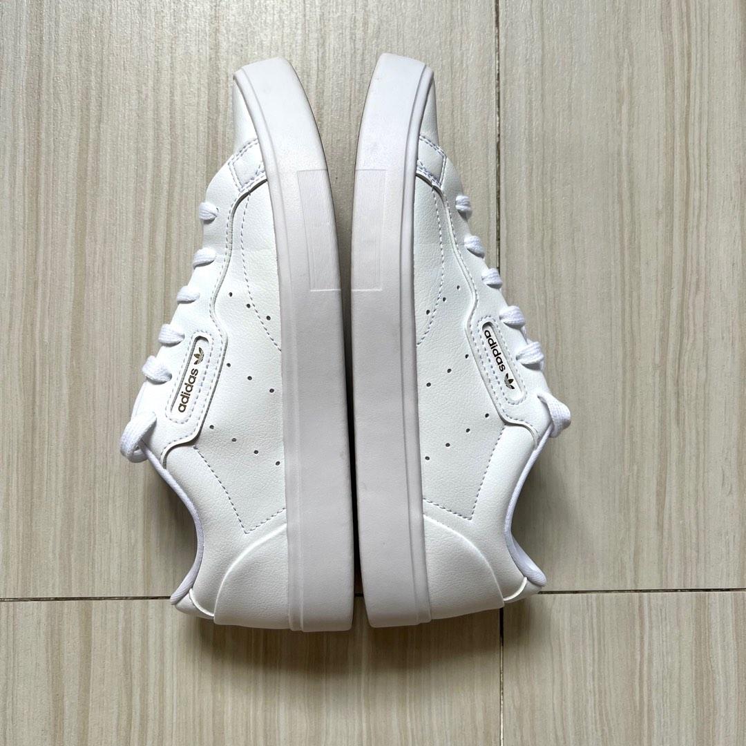 Adidas originals sleek sneakers in white on sale
