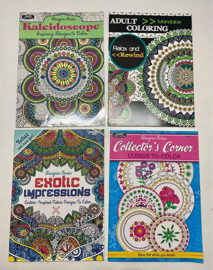 Adult Coloring Book Set Hobbies And Toys Stationary And Craft Art And Prints On Carousell 