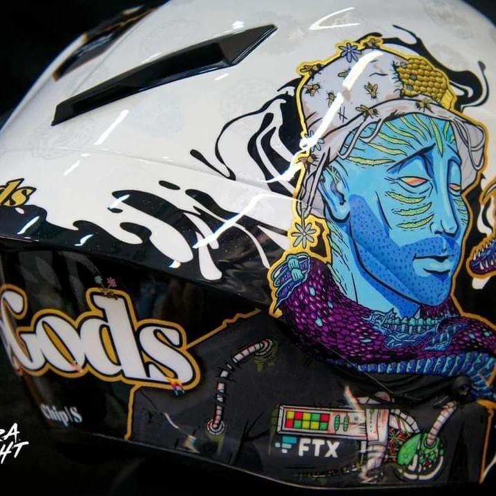 Agv Pista GP RR custom airbrush, Motorcycles, Motorcycle Apparel on ...