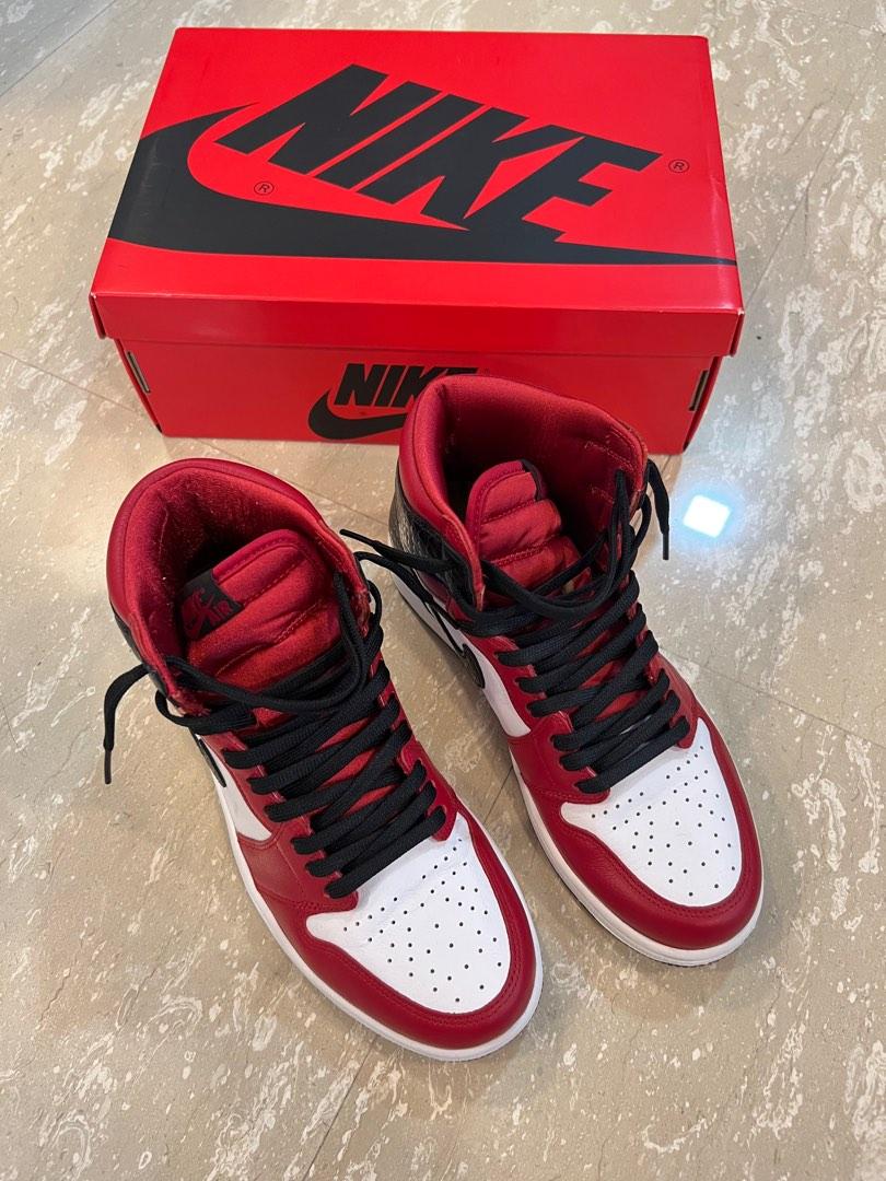 Red outlet snakeskin jordans