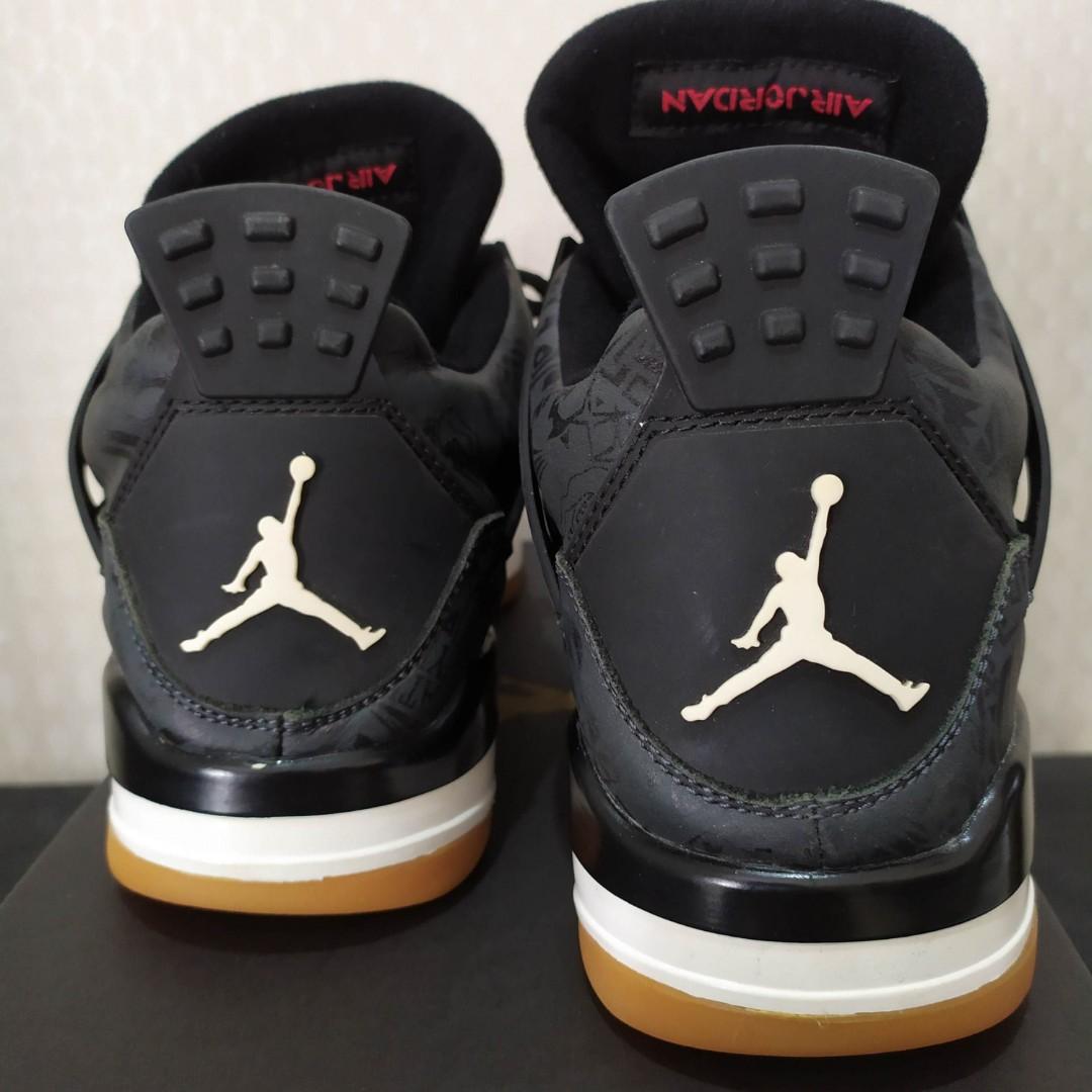 jordan retro 4 laser black