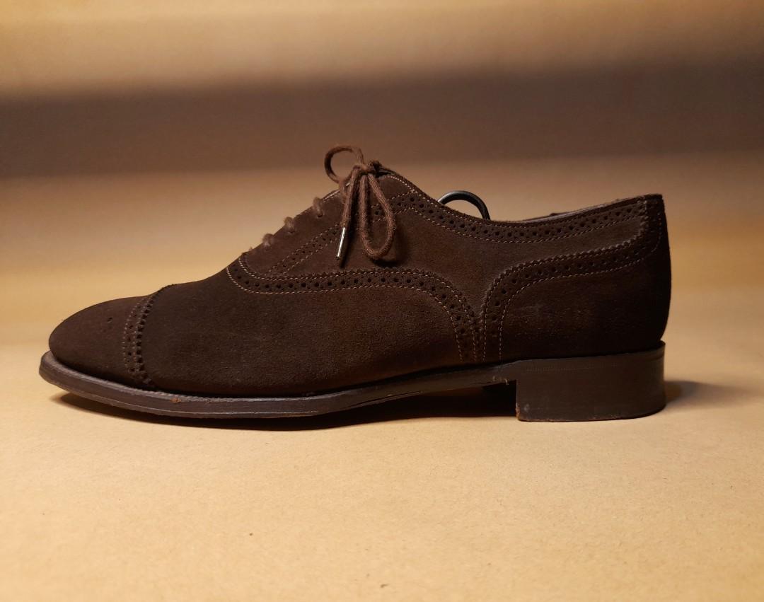 Alfred Sargent Exclusive Herrick 2 Dark brown Suede Semi Brogue