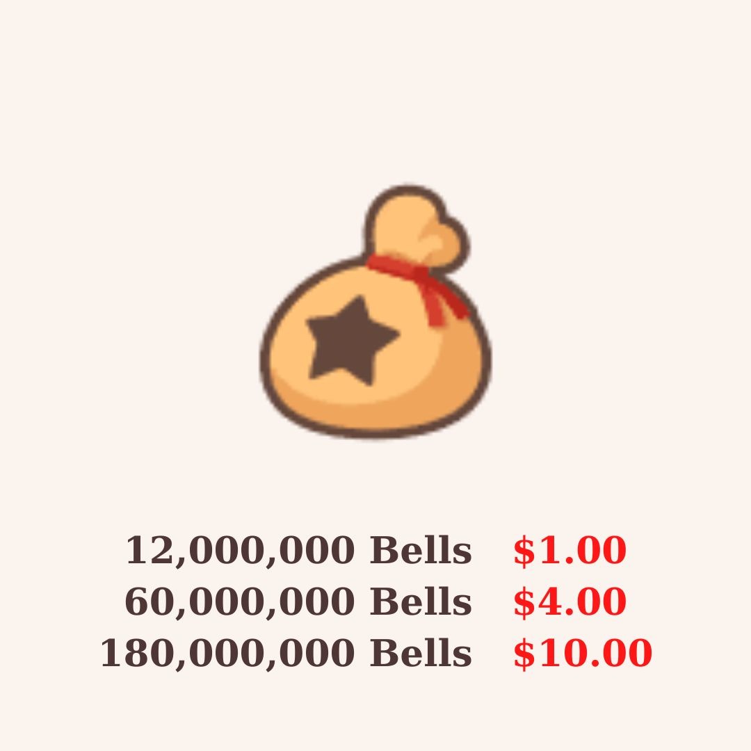 Animal Crossing Bells, Video Gaming, Gaming Accessories, InGame